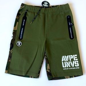 🎉HP🎉NWT Aape By A Bathing Ape Bape Camo Shorts S
